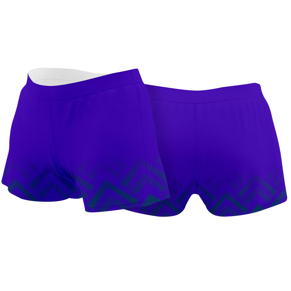 Malla corta voley mujer sublimada modelo geométrico