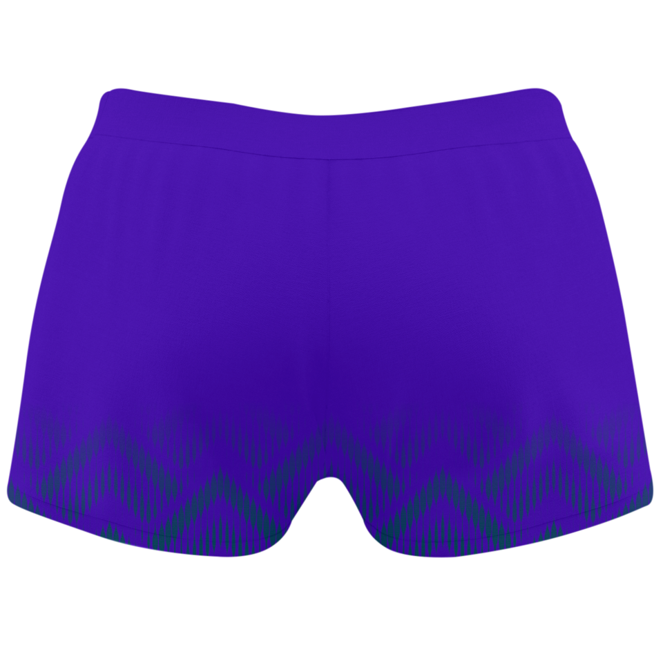 Malla corta voley mujer sublimada modelo geométrico