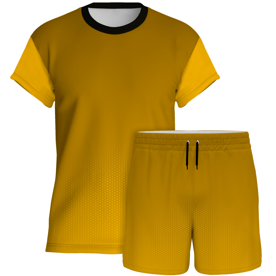 Conjunto voley manga corta sublimado modelo degradado