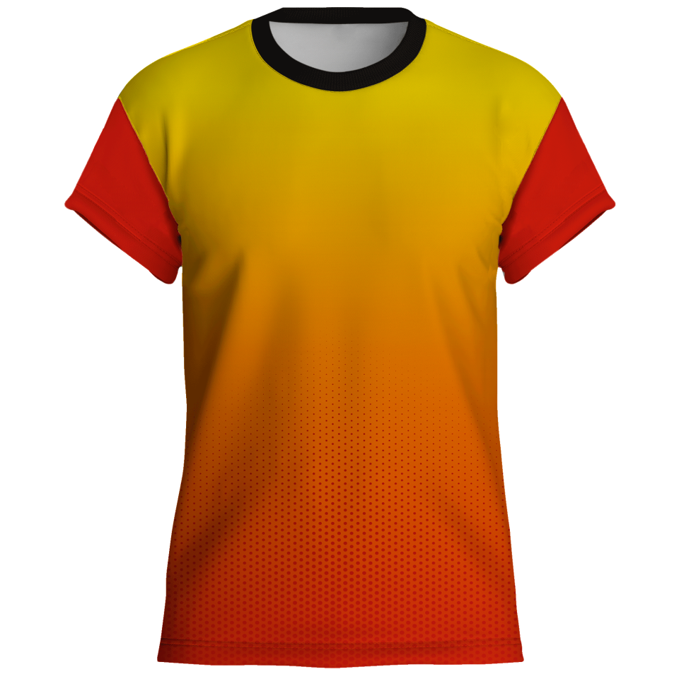 Conjunto voley manga corta sublimado modelo degradado