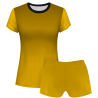 Conjunto voley mujer manga corta sublimado modelo degradado