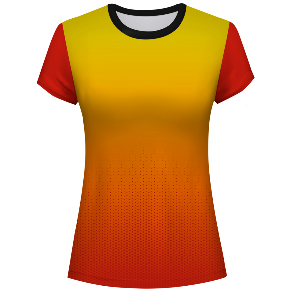 Conjunto voley mujer manga corta sublimado modelo degradado
