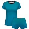 Conjunto voley mujer manga corta sublimado modelo degradado