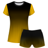 Conjunto voley mujer manga corta sublimado modelo degradado
