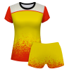 Conjunto voley mujer manga corta sublimado modelo corte