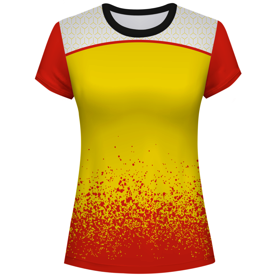 Conjunto voley mujer manga corta sublimado modelo corte