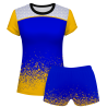 Conjunto voley mujer manga corta sublimado modelo corte