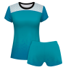 Conjunto voley mujer manga corta sublimado modelo corte