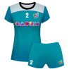 Conjunto voley mujer manga corta sublimado modelo corte