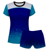 Conjunto voley mujer manga corta sublimado modelo corte