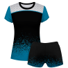 Conjunto voley mujer manga corta sublimado modelo corte