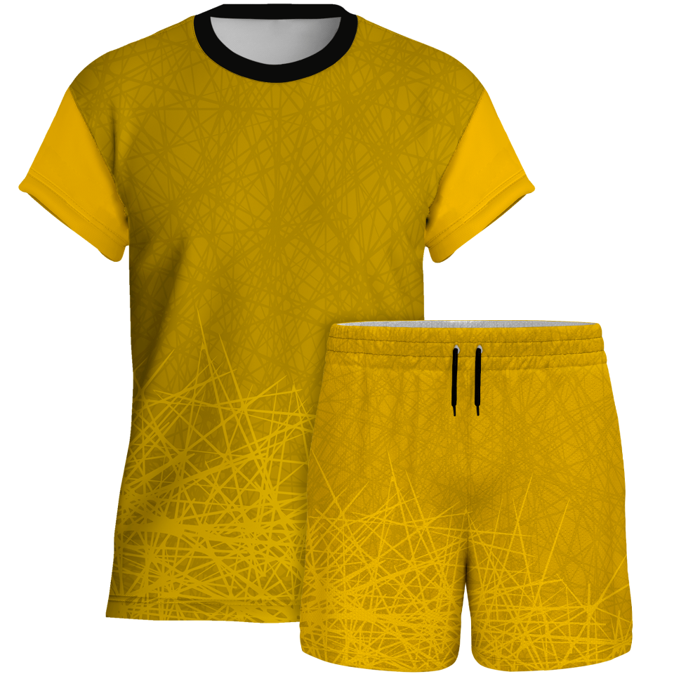Conjunto voley manga corta sublimado modelo líneas