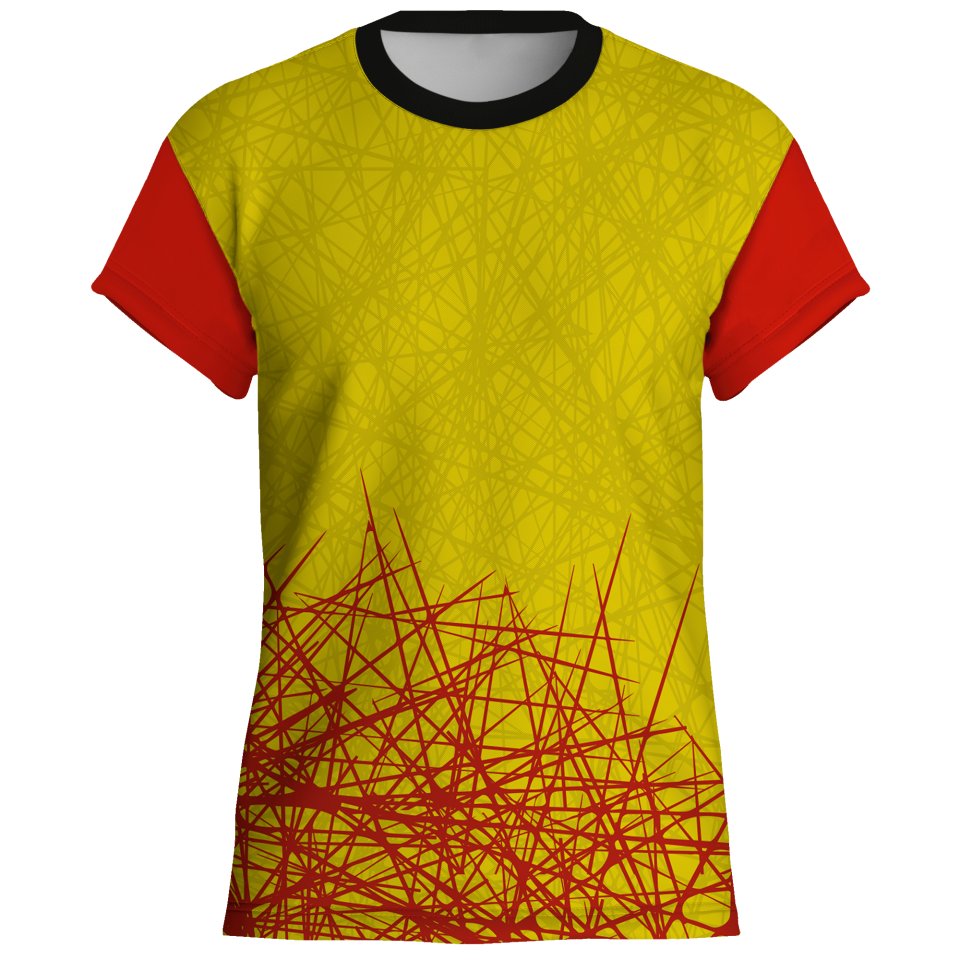 Conjunto voley manga corta sublimado modelo líneas