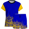Conjunto voley manga corta sublimado modelo líneas
