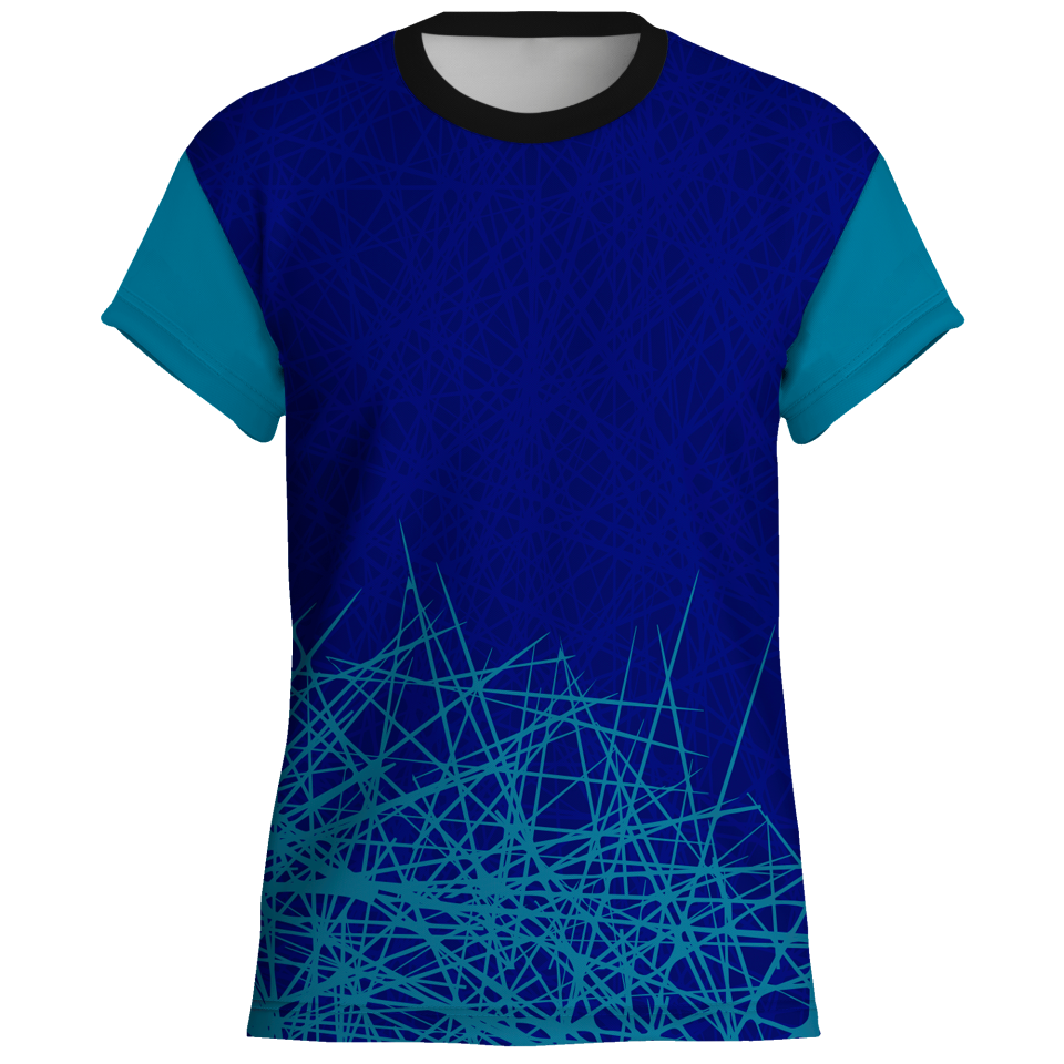 Conjunto voley manga corta sublimado modelo líneas