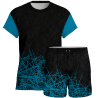 Conjunto voley manga corta sublimado modelo líneas