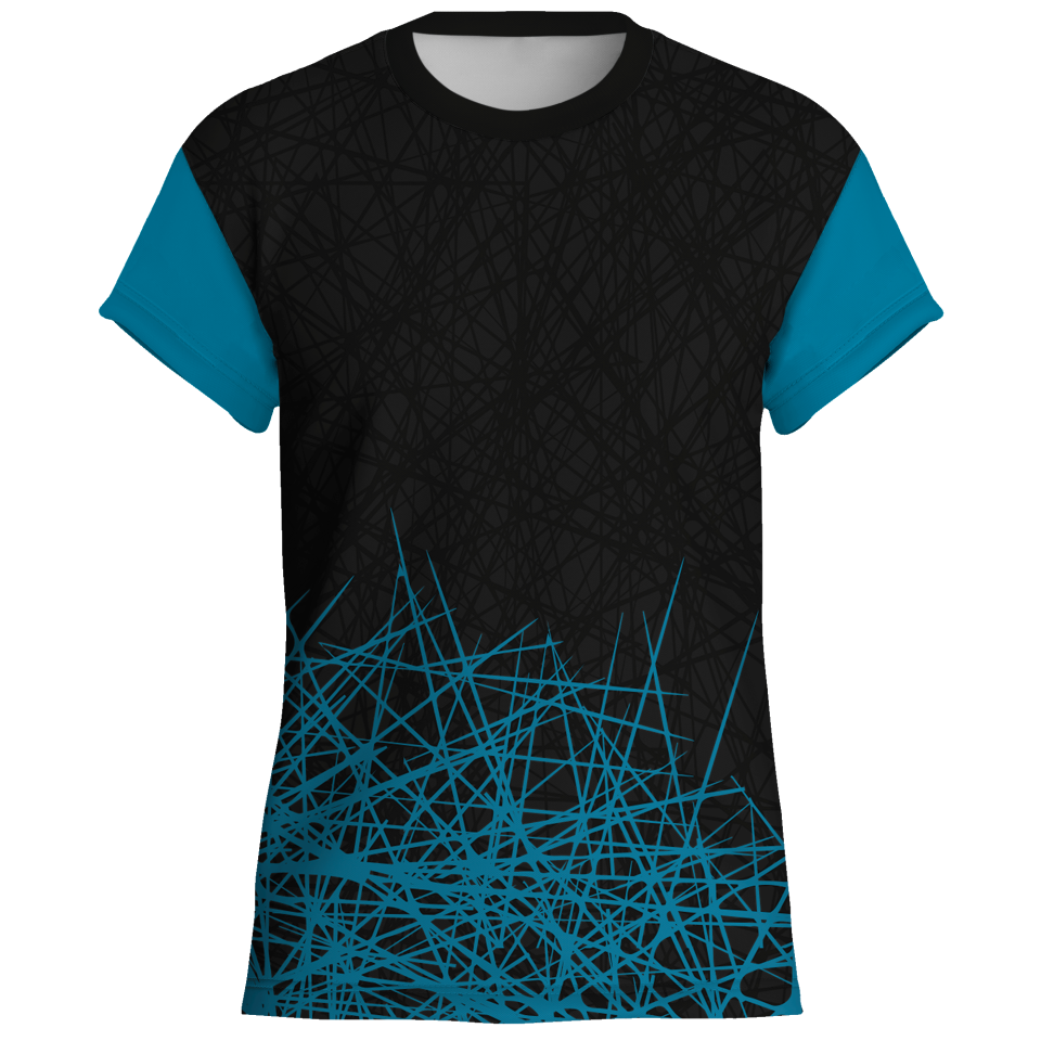 Conjunto voley manga corta sublimado modelo líneas