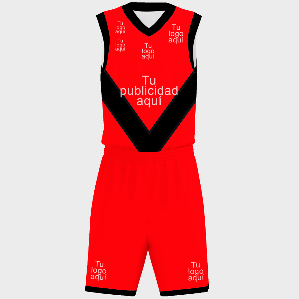 Conjunto de baloncesto sublimado modelo flecha personalizado