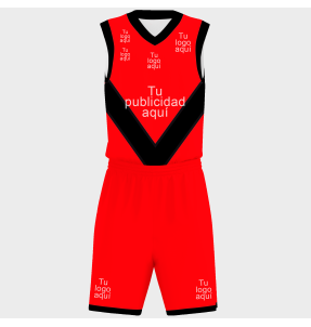 Conjunto de baloncesto sublimado modelo flecha personalizado