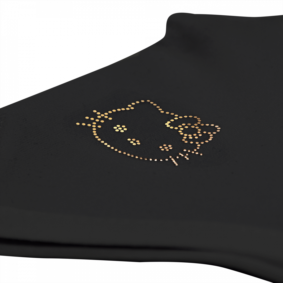 Parche termoadhesivo de brillantes para ropa diseño Hello Kitty