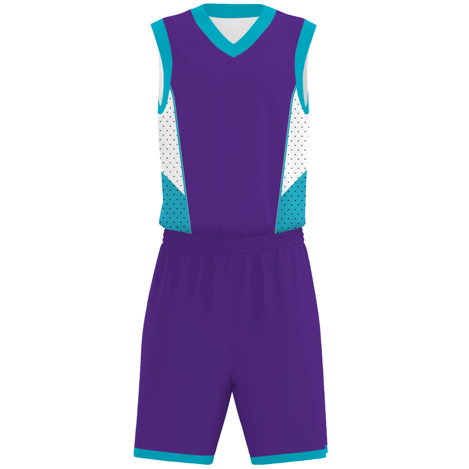 Conjunto de baloncesto sublimado modelo puntos personalizado