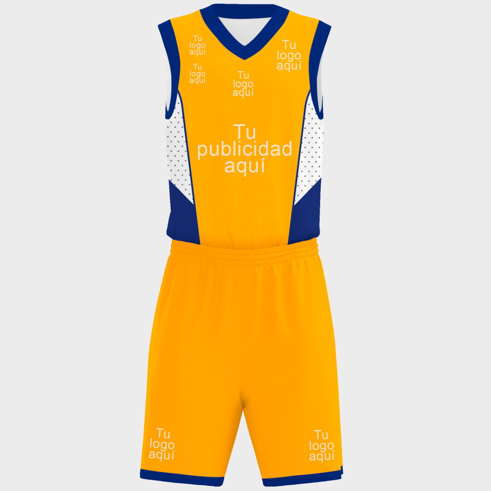 Conjunto de baloncesto sublimado modelo puntos personalizado
