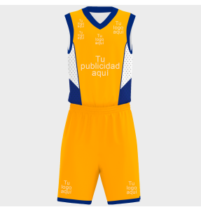 Conjunto de baloncesto sublimado modelo puntos personalizado