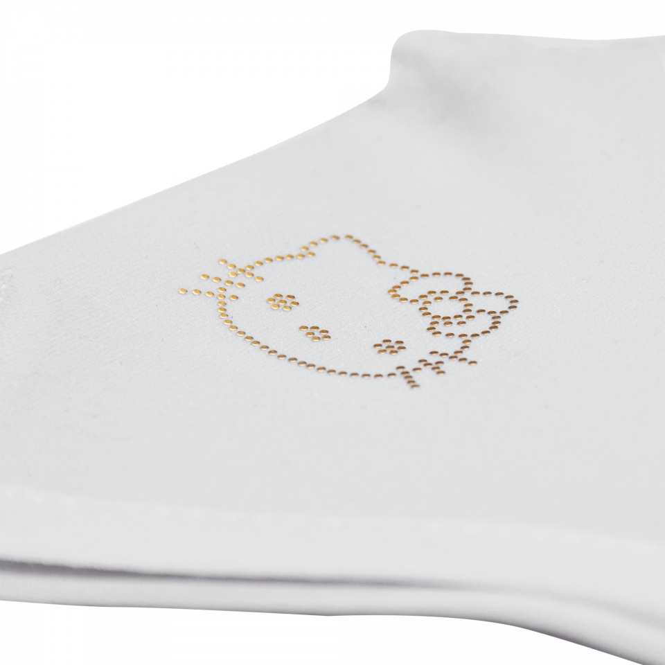 Parche termoadhesivo de brillantes para ropa diseño Hello Kitty