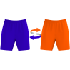Pantalón baloncesto REVERSIBLE colores lisos personalizado