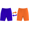 Pantalón baloncesto REVERSIBLE colores lisos personalizado