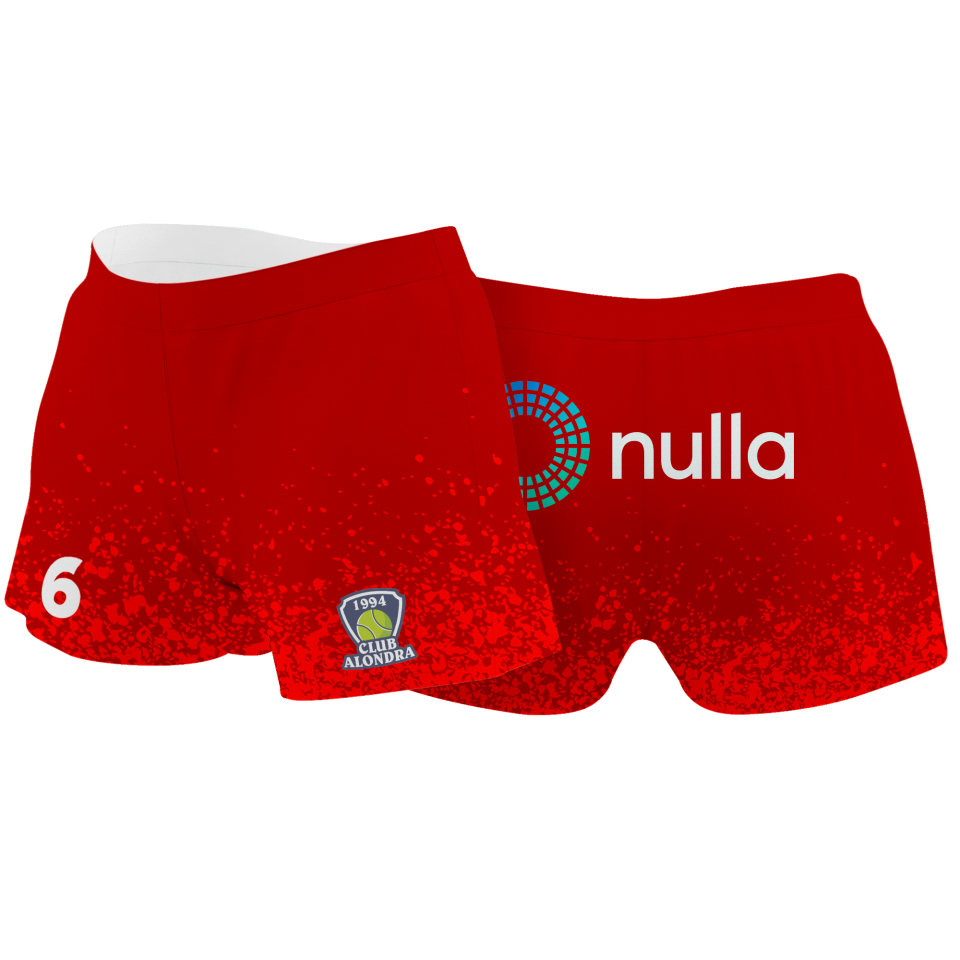 Malla corta pádel sublimada modelo corte