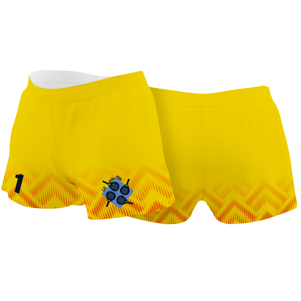 Malla corta pádel sublimada modelo geométrico