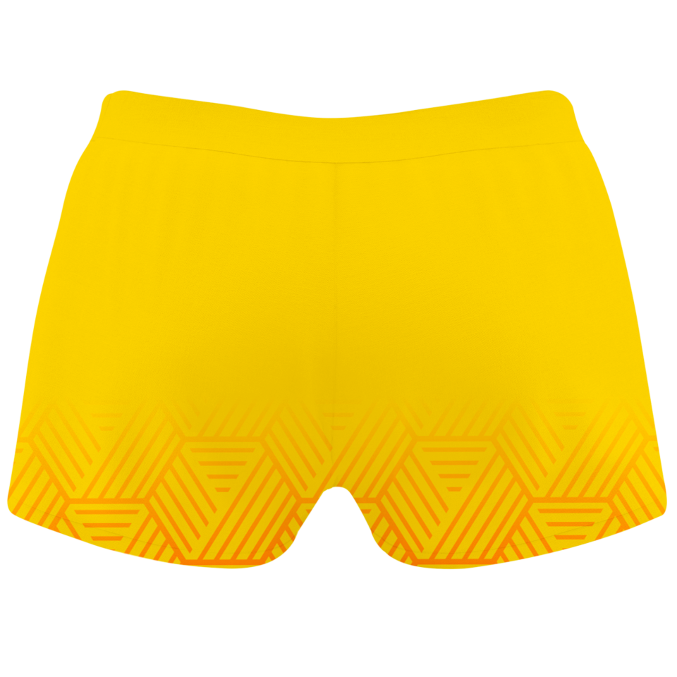 Malla corta pádel sublimada modelo hexágono