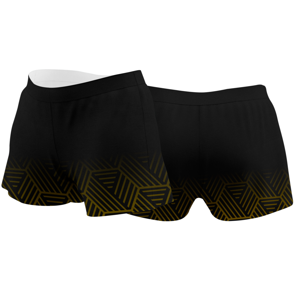 Malla corta pádel sublimada modelo hexágono