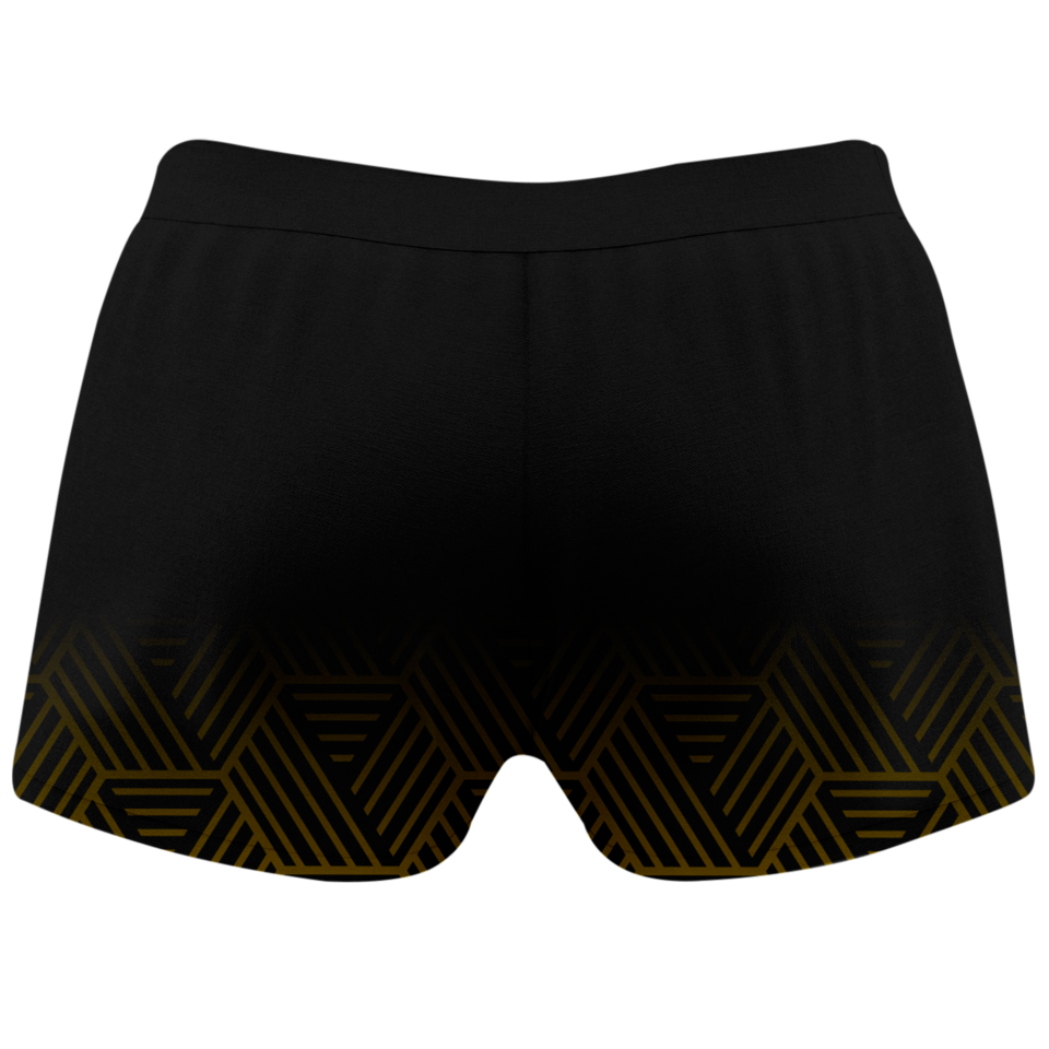 Malla corta pádel sublimada modelo hexágono