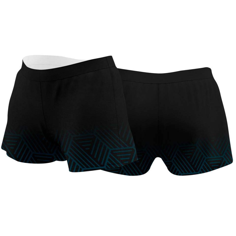 Malla corta pádel sublimada modelo hexágono