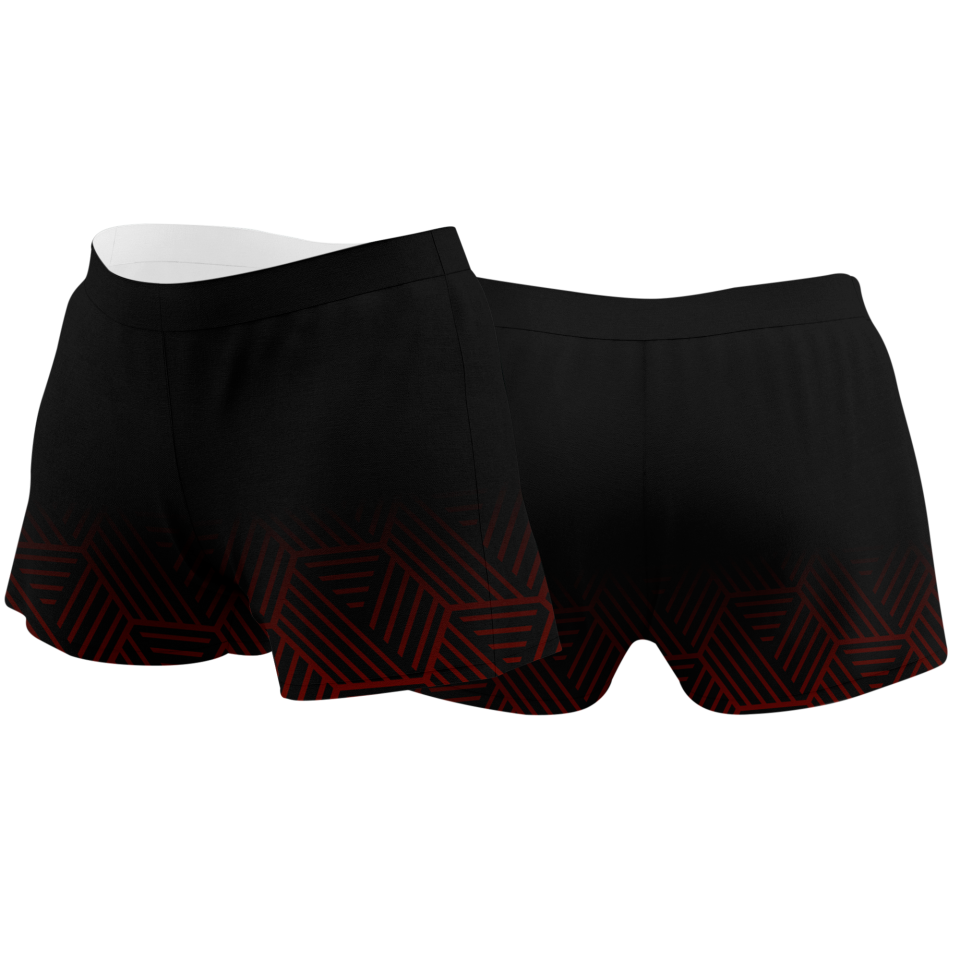 Malla corta pádel sublimada modelo hexágono