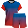 Conjunto pádel manga corta sublimado modelo degradado