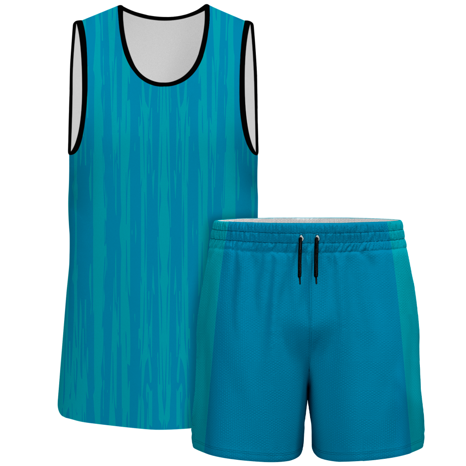 Conjunto pádel sin mangas sublimado modelo rayado