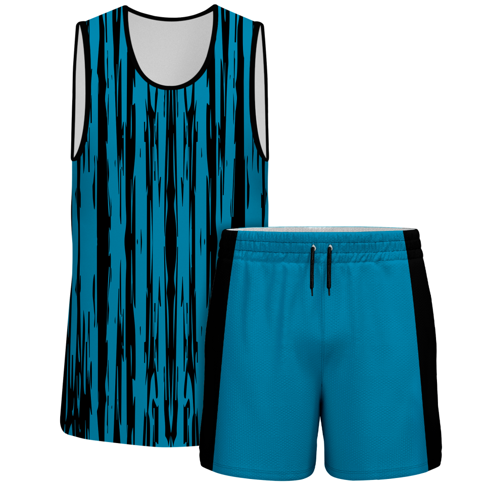 Conjunto pádel sin mangas sublimado modelo rayado