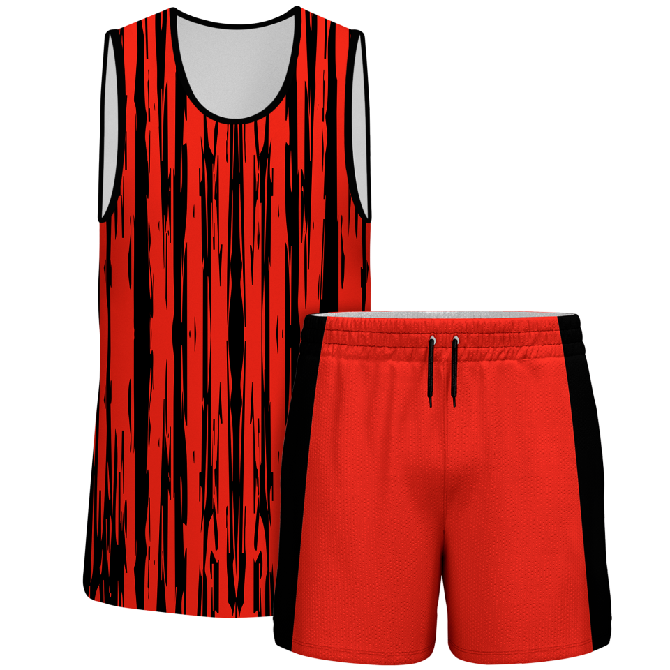 Conjunto pádel sin mangas sublimado modelo rayado