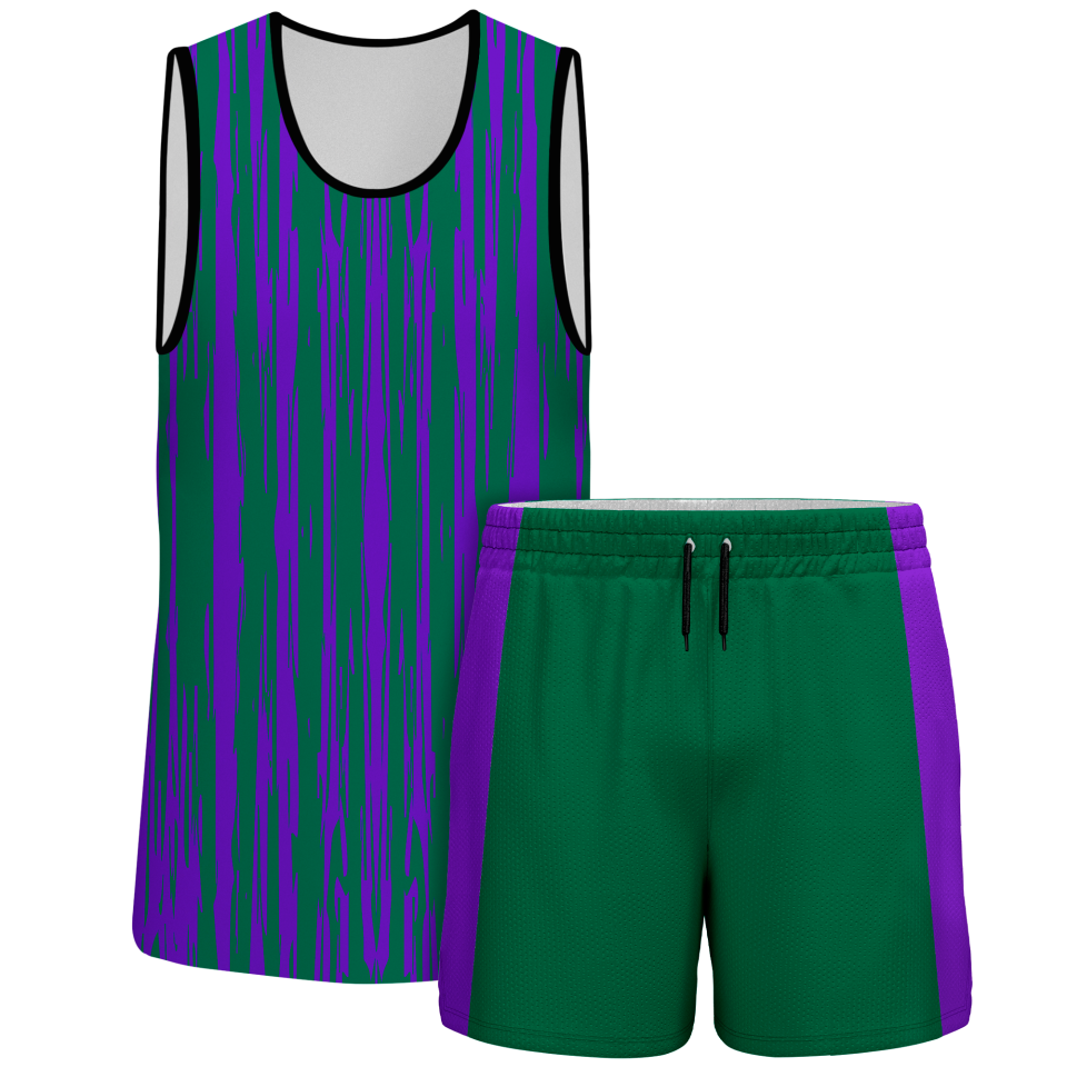 Conjunto pádel sin mangas sublimado modelo rayado