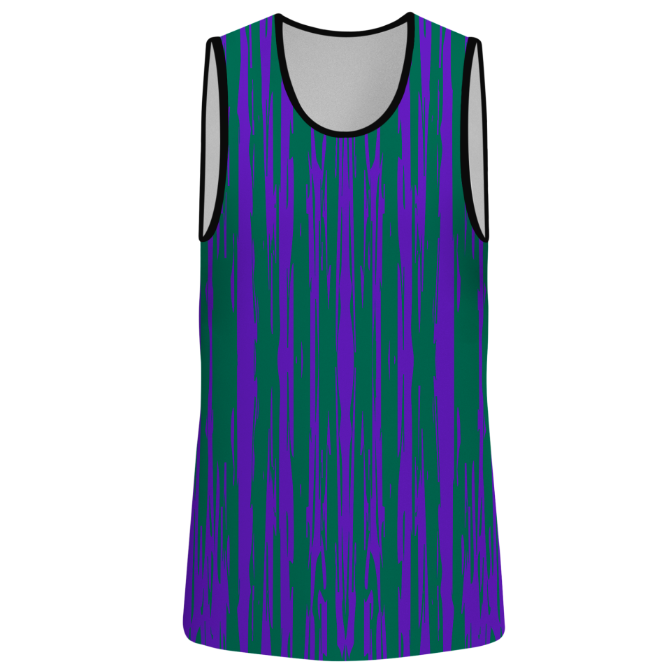 Conjunto pádel sin mangas sublimado modelo rayado