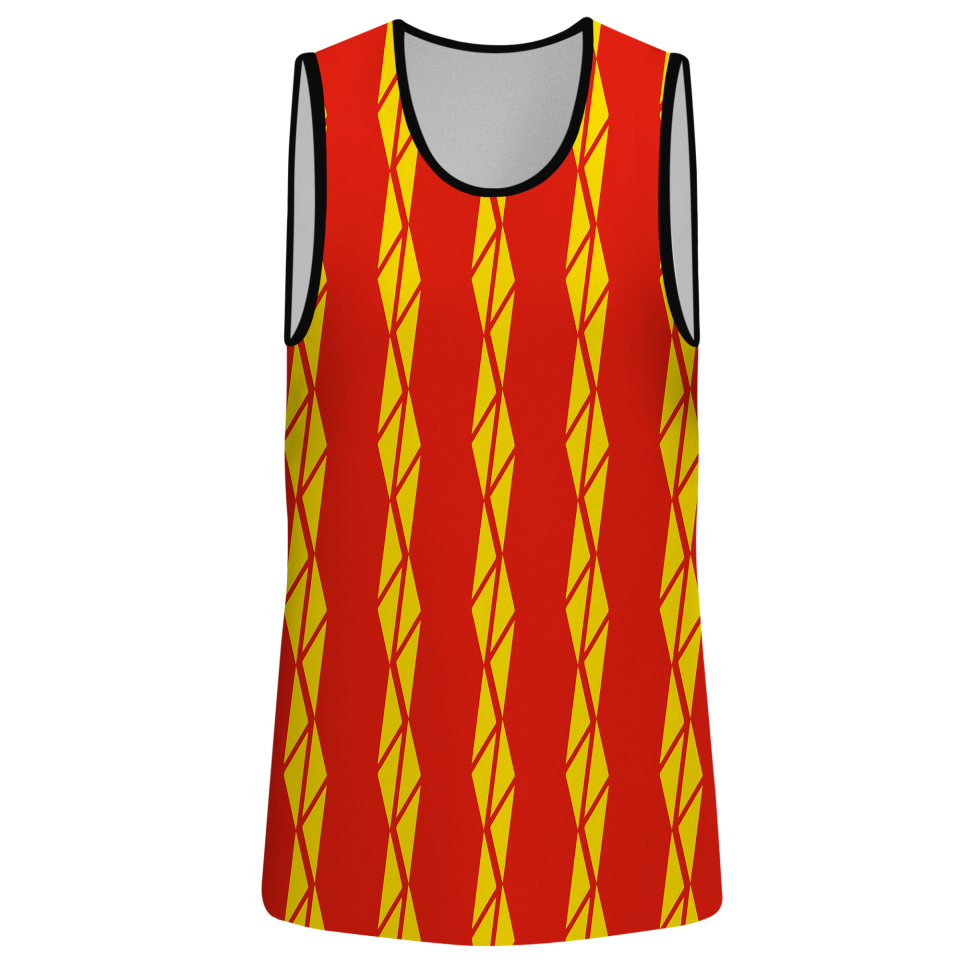 Conjunto pádel sin mangas sublimado modelo bandas