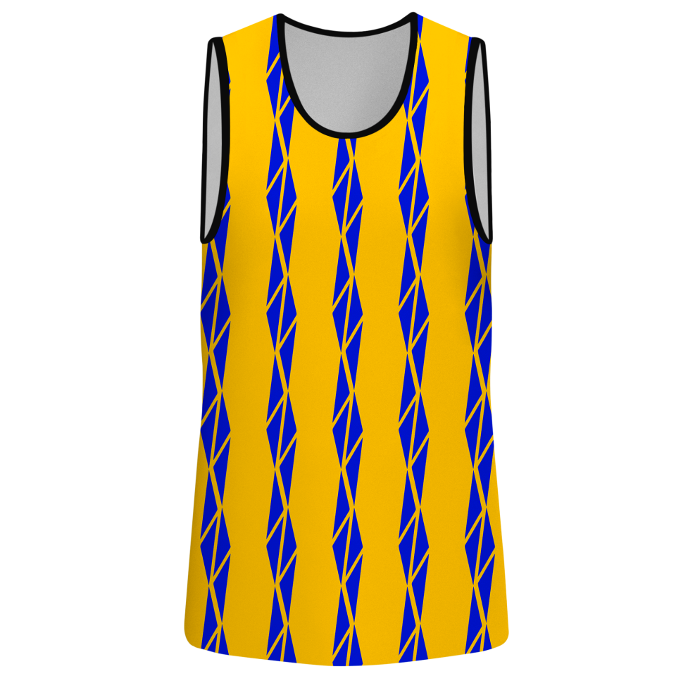 Conjunto pádel sin mangas sublimado modelo bandas