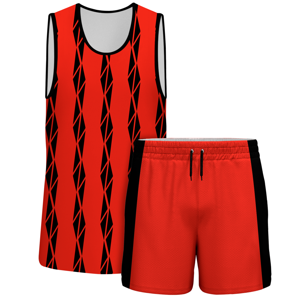 Conjunto pádel sin mangas sublimado modelo bandas