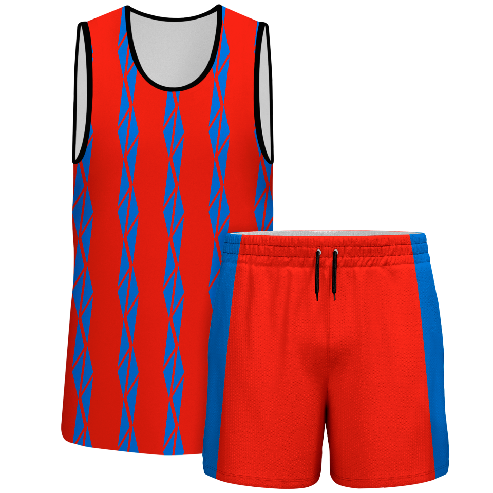 Conjunto pádel sin mangas sublimado modelo bandas