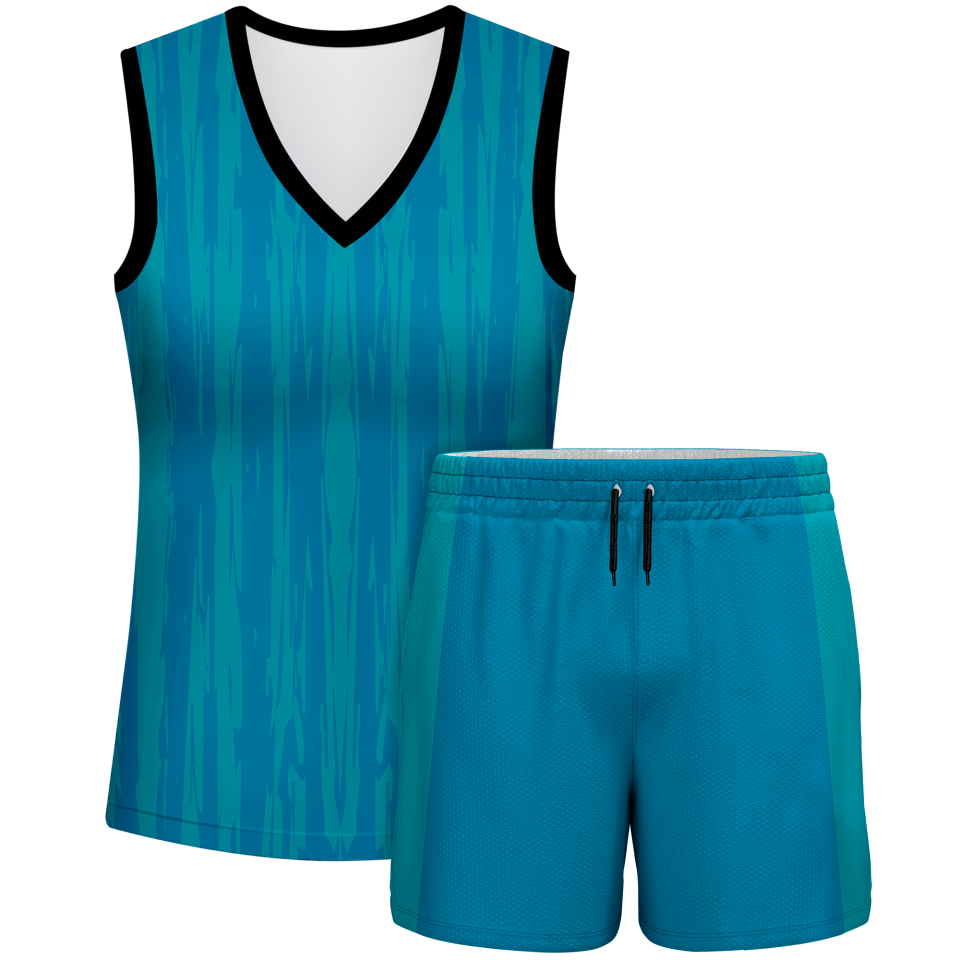 Conjunto pádel mujer sin mangas sublimado modelo rayado