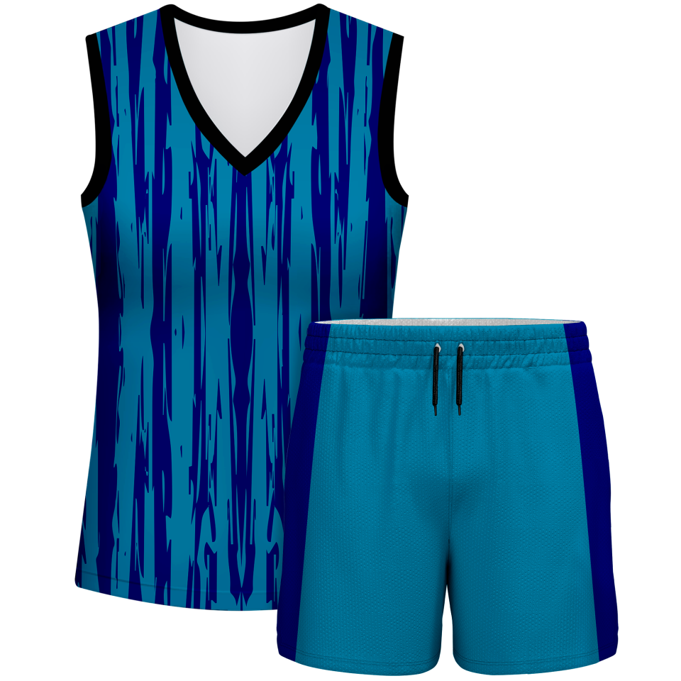 Conjunto pádel mujer sin mangas sublimado modelo rayado