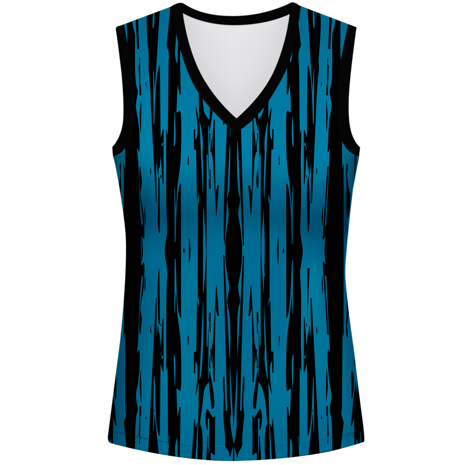 Conjunto pádel mujer sin mangas sublimado modelo rayado